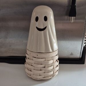 Longaberger Cream Ghost Basket Decor